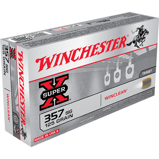 WIN WINCLEAN 357SIG 125GR 50/10 - Ammunition